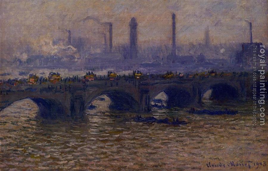 Claude Oscar Monet : Waterloo Bridge, Grey Weather